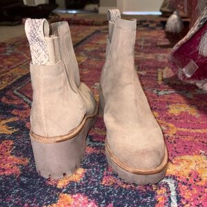Suede Dolce Vita Booties, Size 8